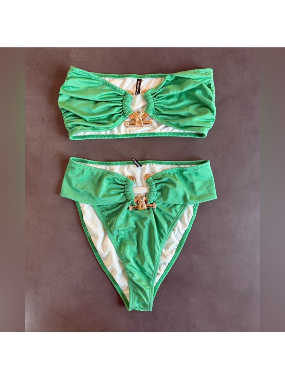 PrettyLittleThings Gold Detailed Bikini - Picture 3 of 6